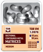 Medium Sectional Contoured Matrices № 1.0976 50 Pcs (0.050mm) -TOR V M -Russia