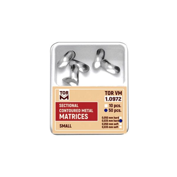 Small Sectional Contoured Matrices № 1.0972 (0.050mm) -TOR V M -Russia