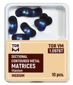 Sectional Contoured Metal Matrices Titanium, Medium 10 pcs. № 1.0976T