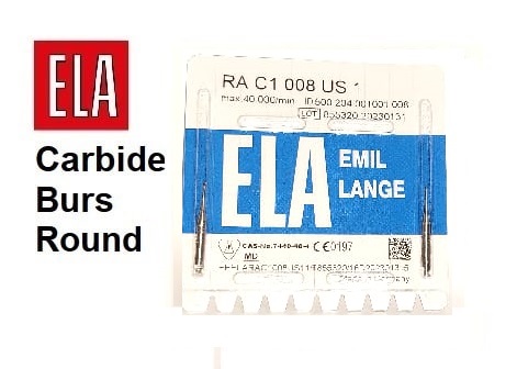 RA C1-008 Round Burs Size 1 (2PCS)-ELA-Germany