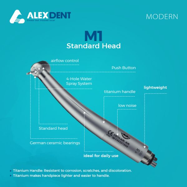 Modern hand piece push buttom standard head M1