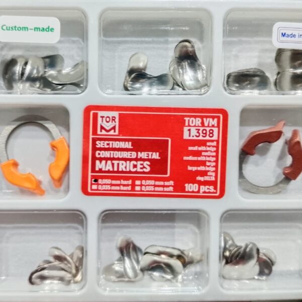 Set of Sectional Contoured Matrices № 1.398 100 pcs -Niti Rings -TOR VM -Russia