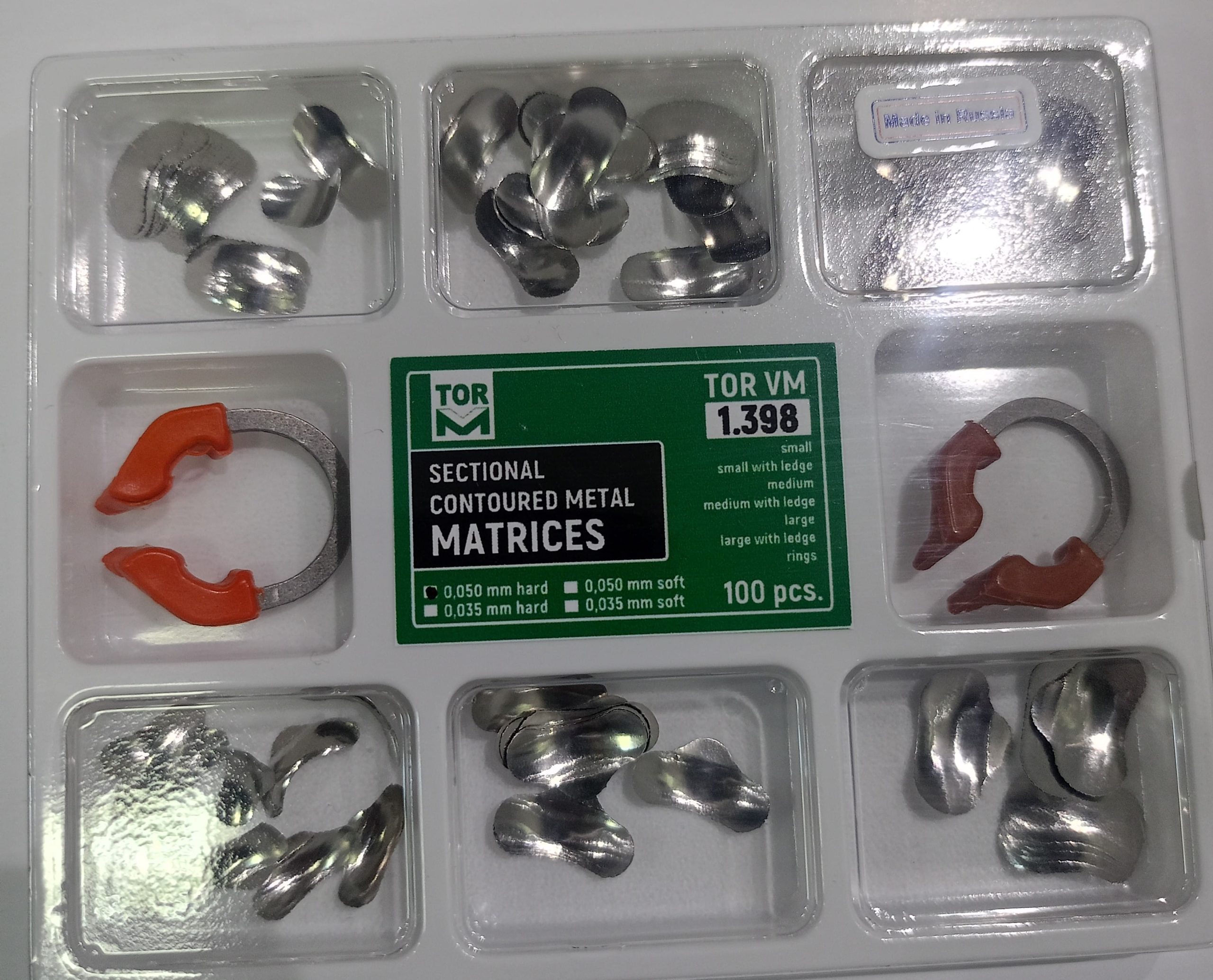 trashed-1771243334-IMG20260117140053 Set of Sectional Contoured Matrices № 1.398 100 pcs -Niti Rings -TOR VM -Russia - Image 1
