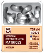 Medium Sectional Contoured Matrices № 1.0976 10Pcs (0.035mm) -TOR VM -Russia