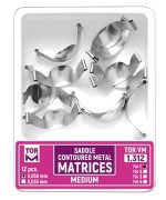 Saddle Contoured Metal Matrices large1.312 12 pcs № 4 (0.050mm) -TOR V M-Russia