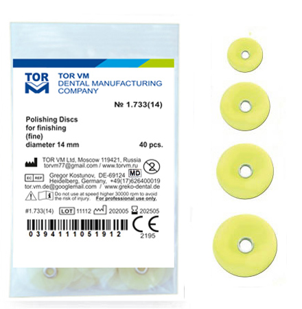 TORVM Polishing Discs for Finishing (fine) № 1.733 40 pcs.