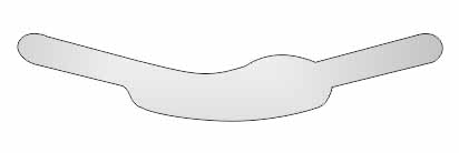 forms-1933 Metal Matrix Bands for Molars. shape 3 (one side ledge) 12 pcs.TOR VM № 1.1933 - Image 1
